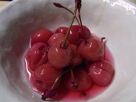 さくらんぼのお漬け物