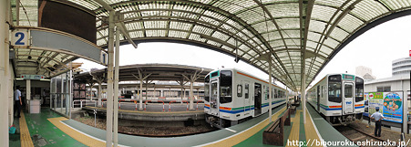 天竜浜名湖鉄道　掛川駅　ホーム　パノラマ写真(1)　1000