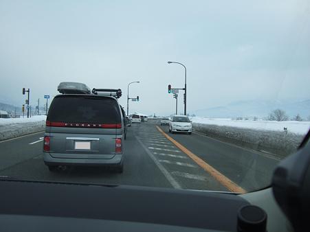 目的地へ向けて一般道