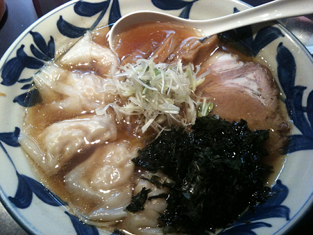 海鮮ワンタン麺 @神田 磯野