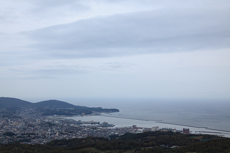 毛無山から望む小樽市街