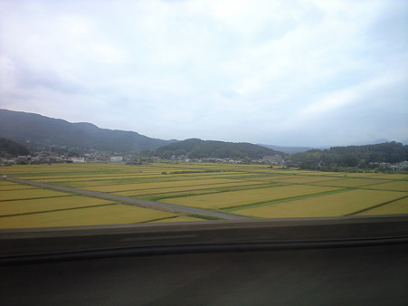 山形新幹線の車窓