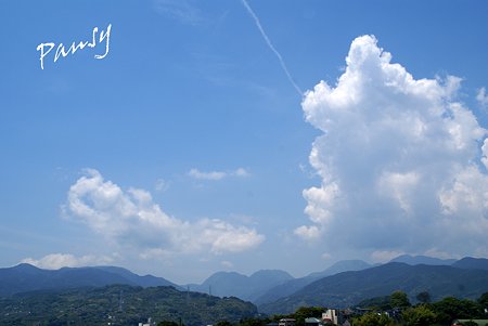 天守閣から見た空・・