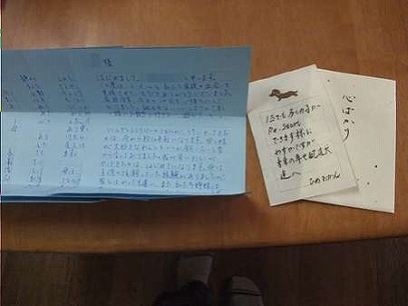 素敵な素敵な愛情一杯のお手紙