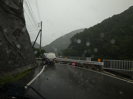 R424:明神トンネル北東の災害現場・1